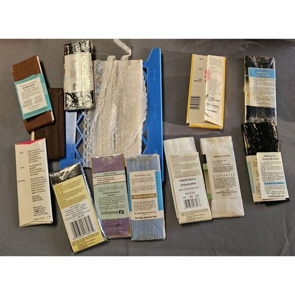 Rick Rack Seam Bias Tape Seam Binding Varies of Sizes & Colors Vintage Lot - Picture 6 of 6